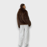 Illia – Κοντό παλτό με συνθετική γούνα και oversized γιακά