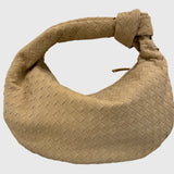 Celeste | Μεσαίου Μεγέθους Πλεκτή Σουέντ Τσάντα με Κόμπο