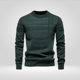 Πλεκτό Πουλόβερ για Άνδρες – Slim Fit Πουλόβερ από Αναπνεύσιμο Μείγμα Βαμβακιού