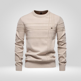 Πλεκτό Πουλόβερ για Άνδρες – Slim Fit Πουλόβερ από Αναπνεύσιμο Μείγμα Βαμβακιού