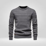 Πλεκτό Πουλόβερ για Άνδρες – Slim Fit Πουλόβερ από Αναπνεύσιμο Μείγμα Βαμβακιού