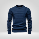 Πλεκτό Πουλόβερ για Άνδρες – Slim Fit Πουλόβερ από Αναπνεύσιμο Μείγμα Βαμβακιού
