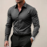 Κομψό Επαγγελματικό Slim Fit Ανδρικό Πουκάμισο