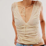 Πράσινη Lumière Mesh T-shirt