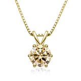 Κομψό Κολιέ Solitaire με Moissanite