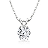 Κομψό Κολιέ Solitaire με Moissanite