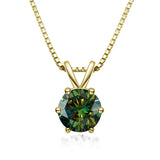 Κομψό Κολιέ Solitaire με Moissanite