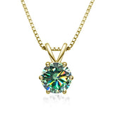 Κομψό Κολιέ Solitaire με Moissanite