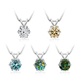 Κομψό Κολιέ Solitaire με Moissanite