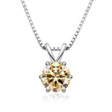 Κομψό Κολιέ Solitaire με Moissanite