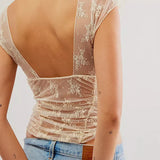 Πράσινη Lumière Mesh T-shirt