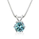 Κομψό Κολιέ Solitaire με Moissanite
