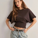 Arden Drape Μπλούζα από Βαμβάκι