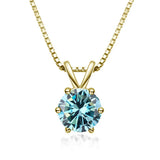 Κομψό Κολιέ Solitaire με Moissanite