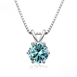 Κομψό Κολιέ Solitaire με Moissanite