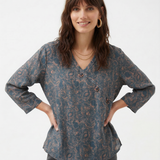 Kaien Crosswrap Blouse