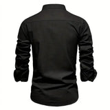 Ανδρικό Slim Fit Πουκάμισο Με Κουμπιά Κομψό Καθημερινό