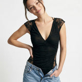 Πράσινη Lumière Mesh T-shirt