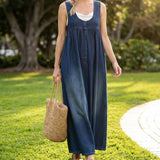 Karen | Maxi φόρεμα σε μαλακό και πλυμένο vintage denim