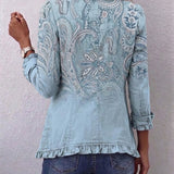 Εμιλία | Vintage Paisley Ζακέτα με Φρουφρού