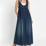 Karen | Maxi φόρεμα σε μαλακό και πλυμένο vintage denim