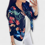 Kaelin - Κομψό bomber jacket με λουλούδια