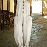 Ρουθ | Vintage Denim Overall σε Βαμβακερό Ύφασμα
